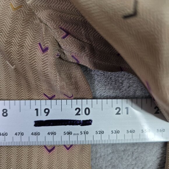 Womens Vintage Chinoise By Lolita Vital Silk Blouse & Skirt Set Taupe Subtle 12 - Picture 7 of 13